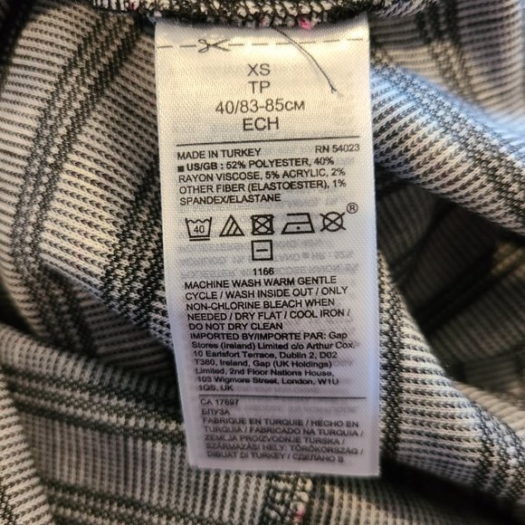 BANANA REPUBLIC NWT White Black & Pink Sleeveless Knit Top XS - Picture 6 of 6